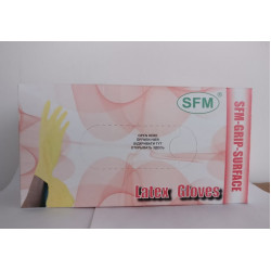 Перчатки смотровые одноразовые нестерильные латексные SFM-GR