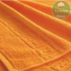 Махровое полотенце "Греческий бордюр. Ашхабад", 70*140 см