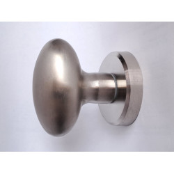 Ручка "Овал "h 65 мм дверная поворотная Односторонняя "матовый хром" 1 штука