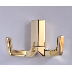 Крючок 2-ой стальной "STLS" ( золото блестящее ) Поштучно.