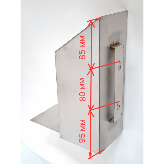 Пепельница 3 DR do настенная 10*10*26 см С выдвигающимся дном 1шт