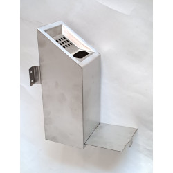 Пепельница настенная 10*10*26 см С выдвигающимся дном