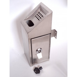 Пепельница 4 USH dv настенная 10*10*26 см С торцевой дверцей .1шт