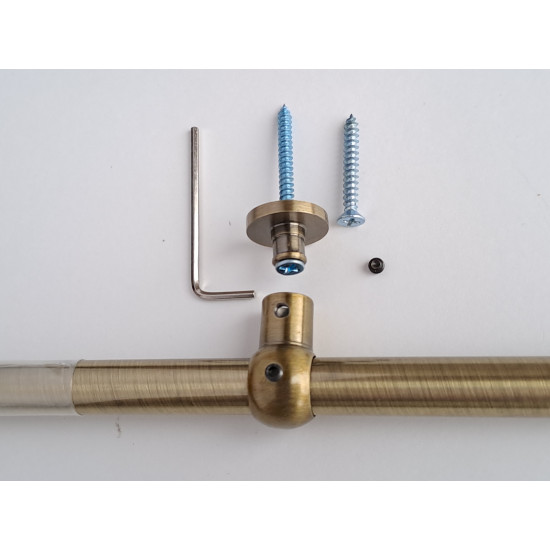 Ковродержатель d 13 мм 1,5 метра Торцевые крепления. Цвет "бронза"