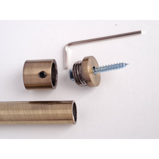 Ковродержатель d 13 мм 1,5 метра Торцевые крепления. Цвет "бронза"