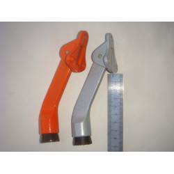 Ограничитель фиксатор  дверной "КН" с резиновым основанием "Козья ножка 83мм" . Цвет любой