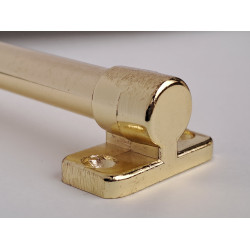 Ковродержатель d 10 мм 1 м  1,5 м  цвет "золото блестящее" с кронштейнами-заглушками