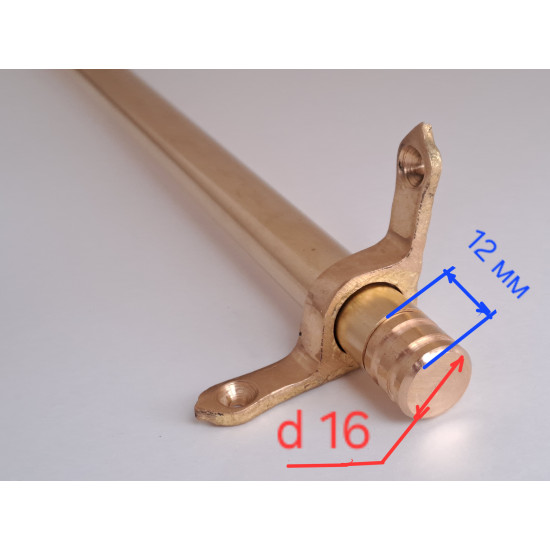 Ковродержатель латунный " PTL " 1 метр Трубка d 16 мм С наконечниками