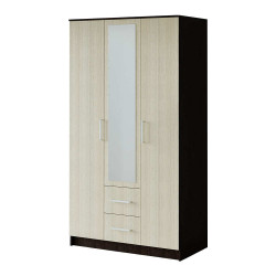 Шкаф 3-х створчатый Фиеста Венге/Лоредо