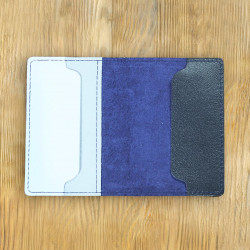 Обложка на паспорт комбинированная "Львы день и ночь"