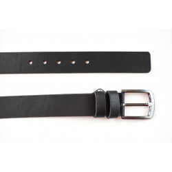 Мужской кожаный ремень, черный