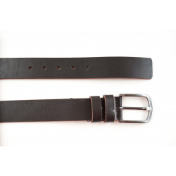 Кожаный мужской ремень, коричневый
