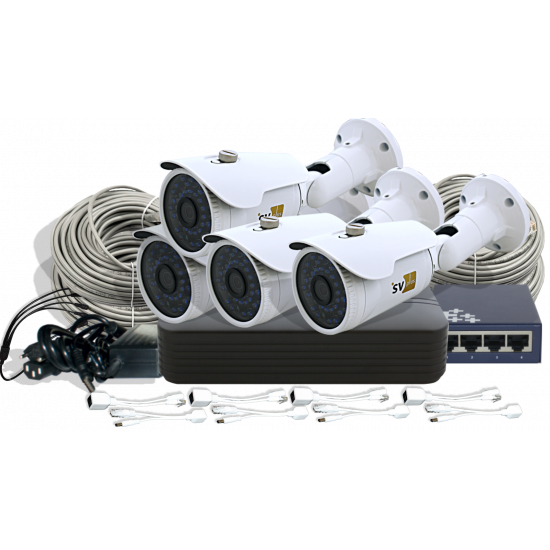 IP-комплект системы видеонаблюдения SVIP-Kit204S