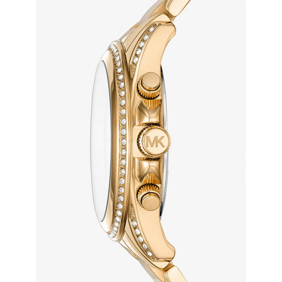 Oversized Blair Pavé Gold-Tone Watch