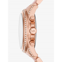 Oversized Blair Pavé Rose Gold-Tone and Acetate Watch Oversized Blair Pavé Rose Gold-Tone and Acetate Watch